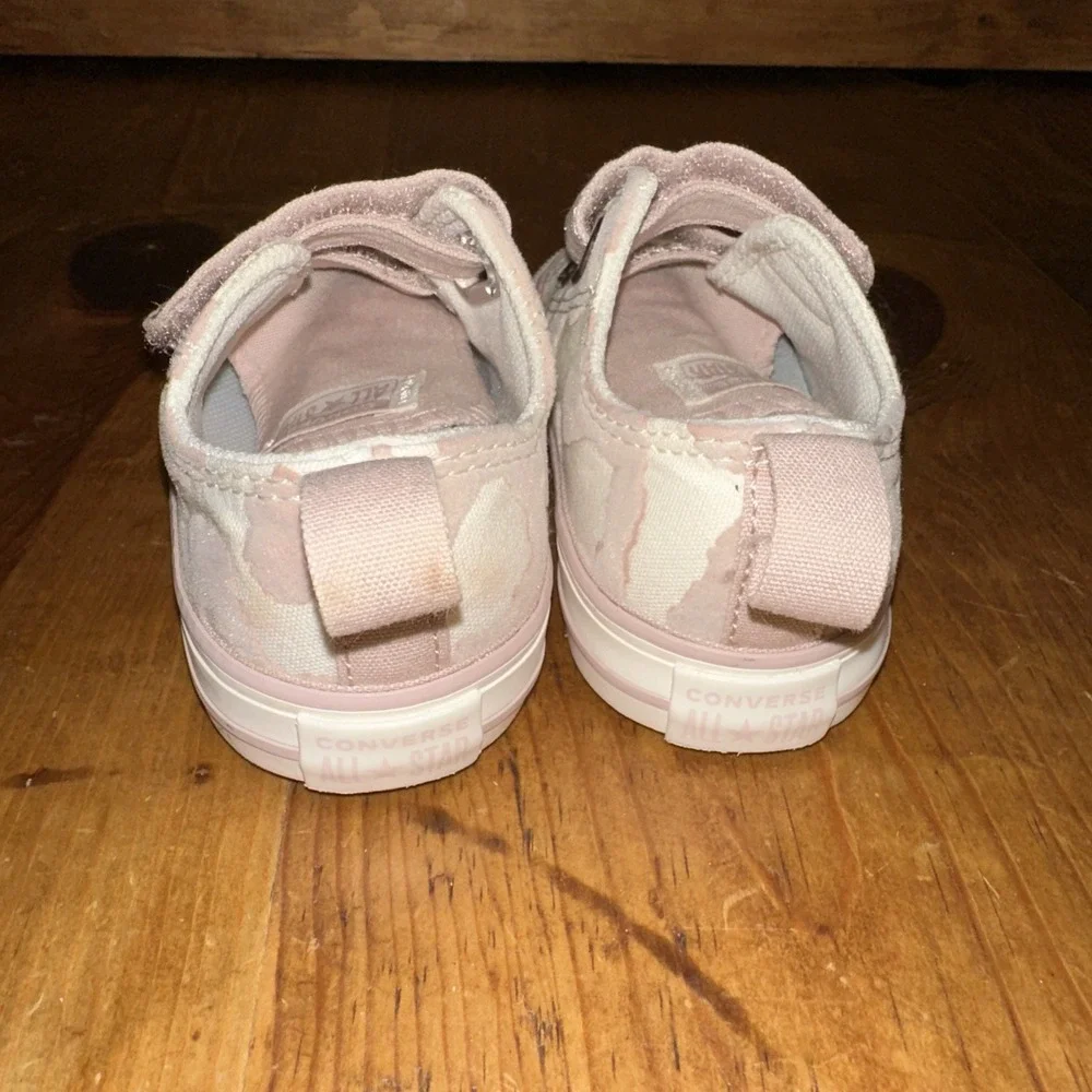 Converse Toddler All Star Pink Easy Slip-Ons‎ Chuck Taylor Sneakers Leopard Sz 5